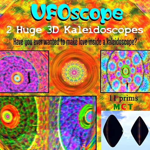 UFOscopes (BOXED) - 2 huge 3D kaleidoscopes