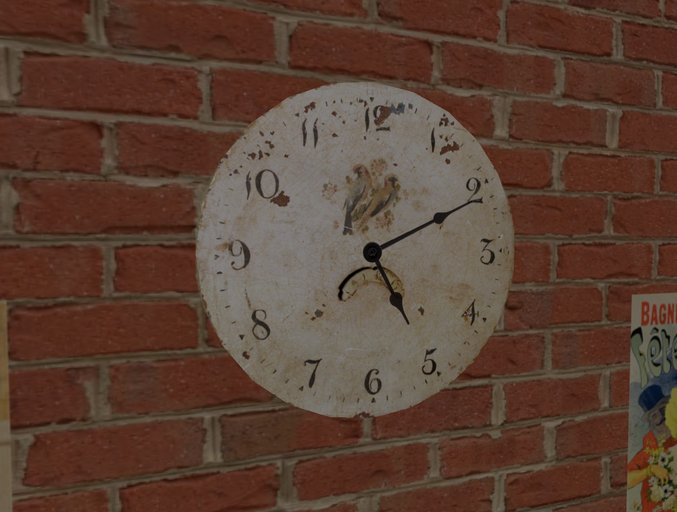Working Worn Old Clock--for Wall mounting..GMT version