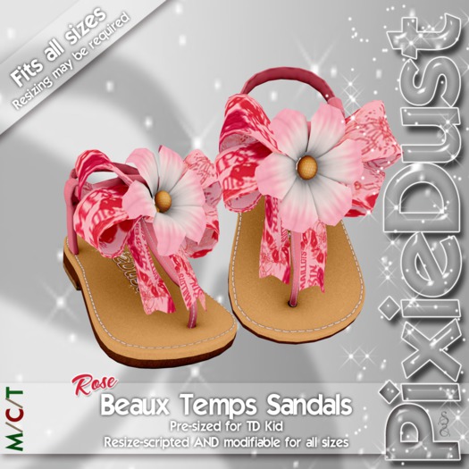 ~*~[P]~*~ Beaux Temps Sandals in Rose