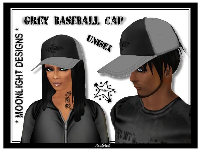*MD* Grey Baseball Cap - SALE -