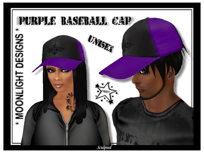 *MD* Purple Baseball Cap - SALE -
