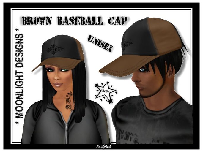 *MD* Brown Baseball Cap - SALE - 