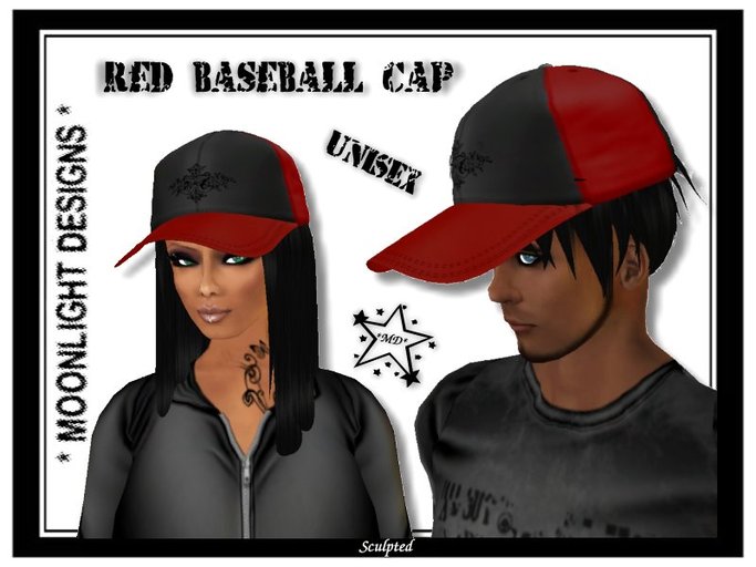 *MD* Red Baseball Cap - SALE -