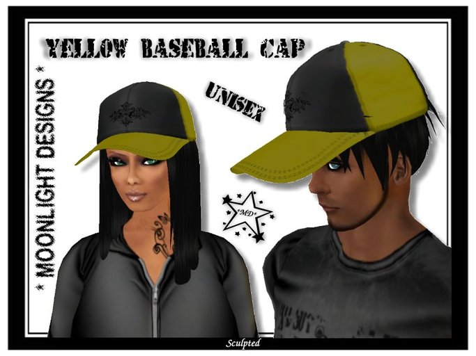 *MD* Yellow Baseball Cap - SALE -