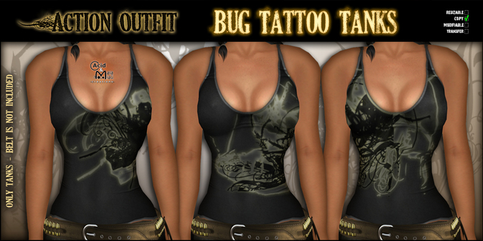 .:A&M:. A.O. Bug Tattoo Tanks - Female Version