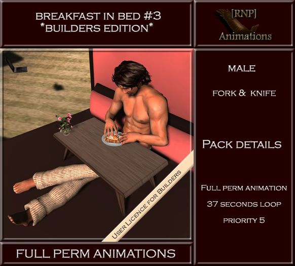 [RNP] Breakfast in bed #3_Male_Full Perm Animation