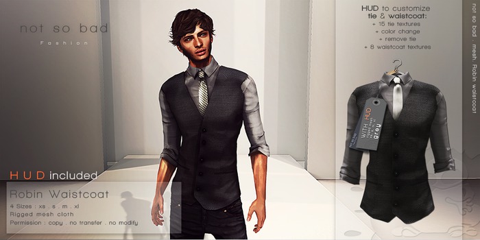 not so bad . mesh . ROBIN waistcoat .