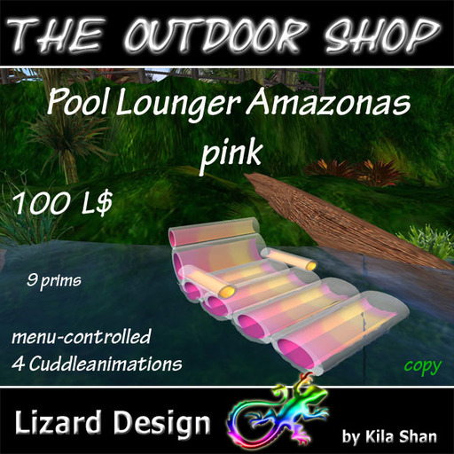 Pool Lounger Amazonas pink