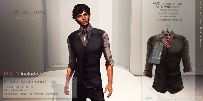 not so bad . mesh . ROBIN waistcoat .