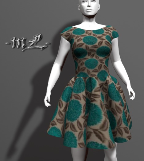 -mL- Carisma Dress - Green Retro
