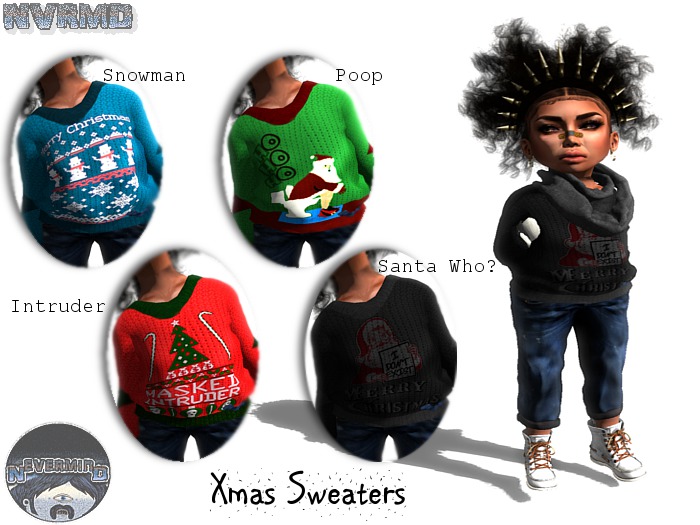 //NVRMD\\ Xmas Sweater - Santa Who {Wear}