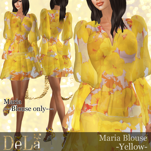 =DeLa*= Blouse "Maria" Yellow