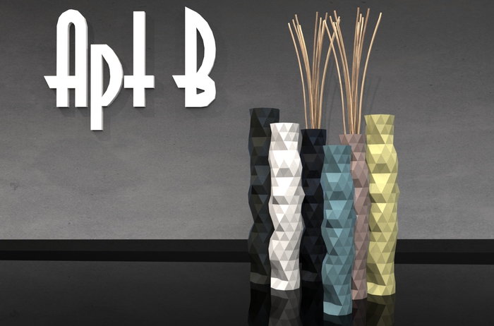 Apt B // Geometric Vase ForestGreen