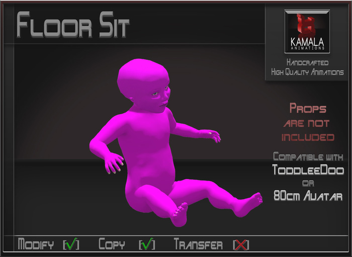 ToddleeDoo  *Floor Sit* Copyable Poseball