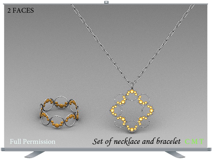 Set of necklace and bracelet Full Permission