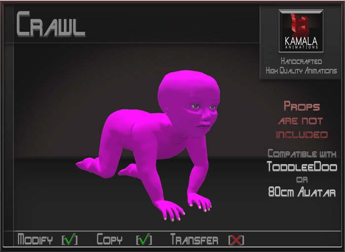 ToddleeDoo *Crawl* Copyable Poseball