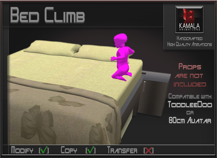 ToddleeDoo *Bed Climb* Copyable Poseball
