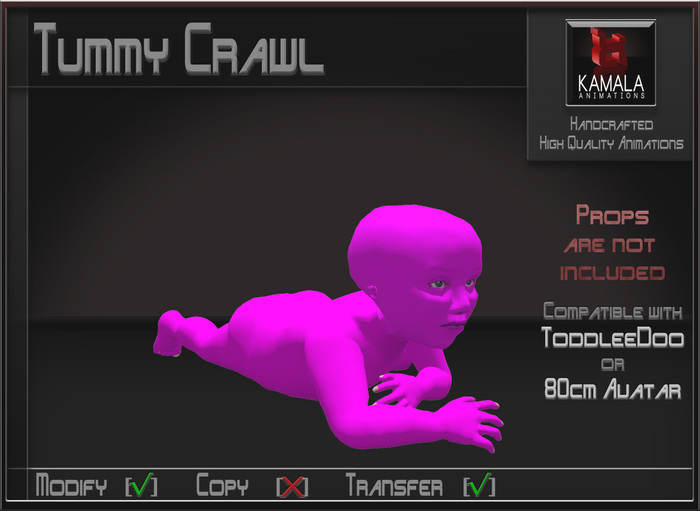 ToddleeDoo *Tummy Crawl* Transferable Poseball