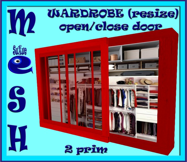 ! " Su Xue " MESH WARDROBE OPEN/CLOSE DOOR KANDILLI