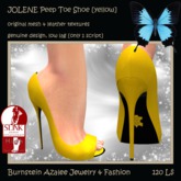 JOLENE Peep Shoes [yellow]