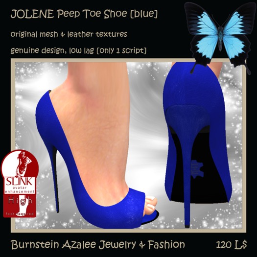JOLENE Peep Shoes [blue]