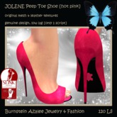 JOLENE Peep Shoes [hot pink]