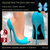 JOLENE Peep Shoes [light teal]