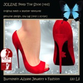 JOLENE Peep Shoes [red]