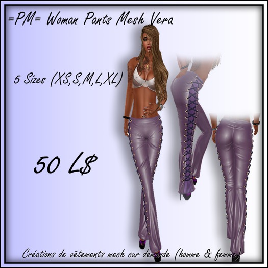 =PM= Woman Pants Mesh Vera