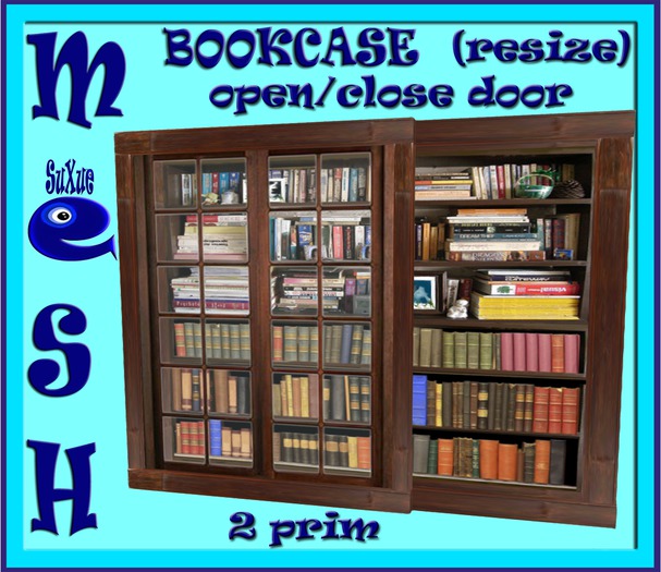 ! " Su Xue " MESH BOOKCASE OPEN/CLOSE DOOR BITEZ