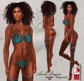 Terra d'ombrA ☼AMELIE lingerie Turquoise