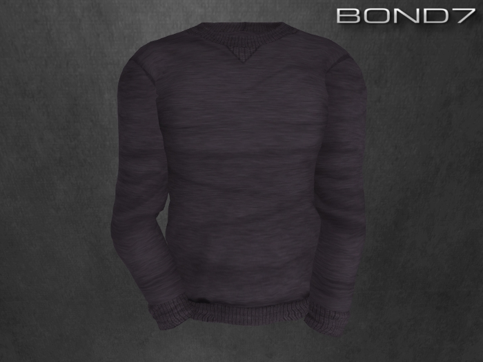 *BOND7* V-neck Longsleeve (Black)