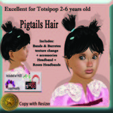 Totsipop 2-6 PONYTAIL SHINY CARAMEL demo