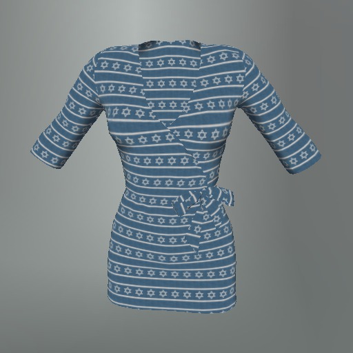Blue Star of David Mesh Dress box