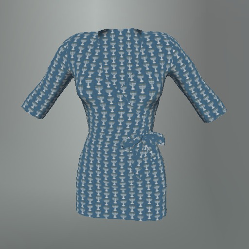 Blue Menorah Mesh Dress box