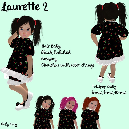 Totsipop Hair Laurette pack 2