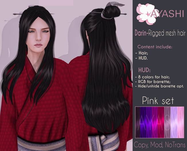 [^.^Ayashi^.^] Darin hair-Pink set