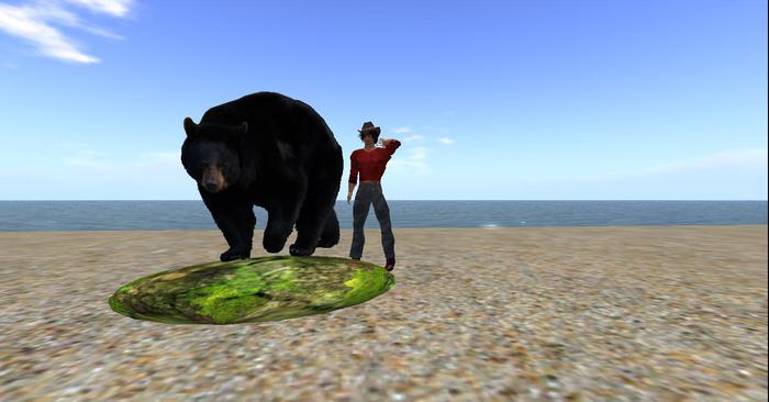 Black Bear - particle rez - one prim