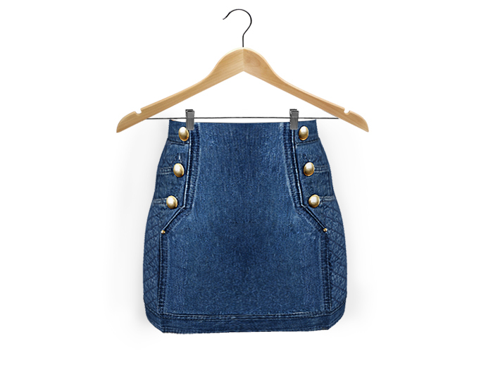 MB - Natasha Denim Mini in Dark Denim