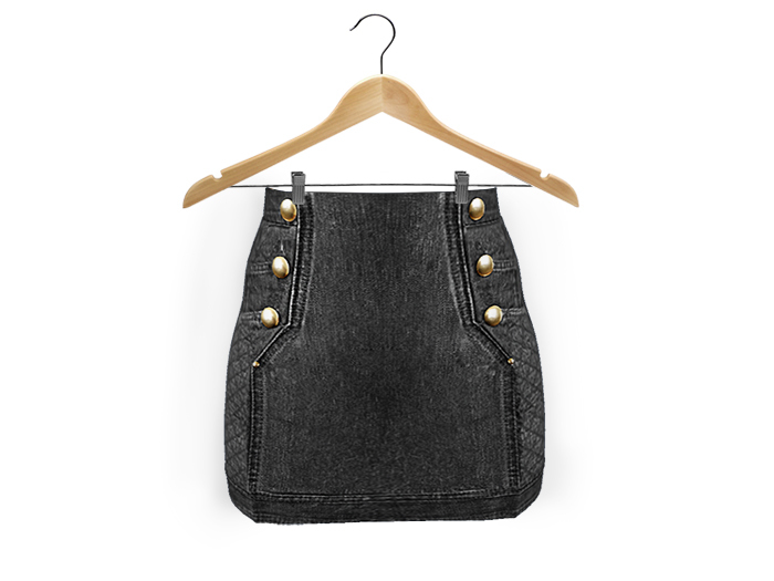 MB - Natasha Denim Mini in Dark Denim