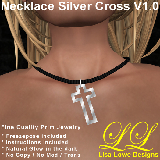 *LL-Designs Necklace Silver Cross V1.0*