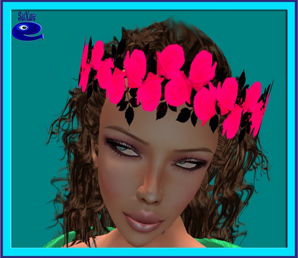 [Su] HEADBAND ROSE RESIZE CIGLI PINK