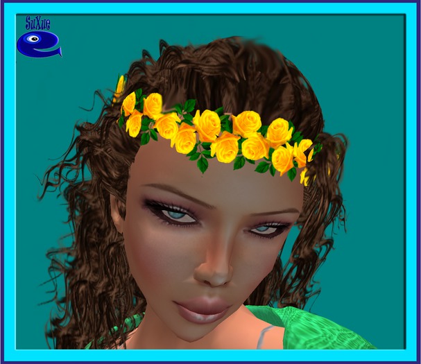! " Su Xue " HEADBAND ROSE RESIZE GUZELBAHCE YELLOW
