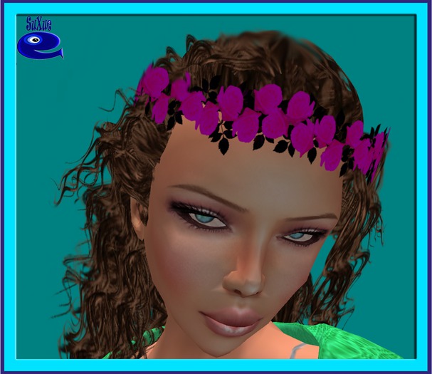 ! " Su Xue " HEADBAND ROSE RESIZE KINIK PURPLE