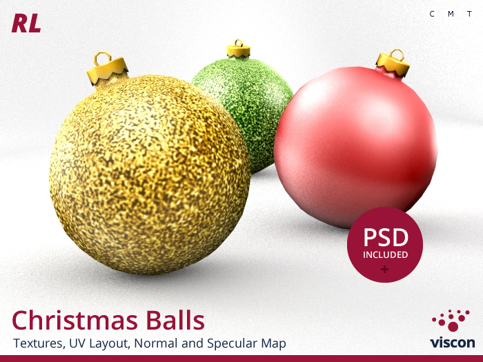 *viscon* Mesh Christmas Balls RL - Low Prim