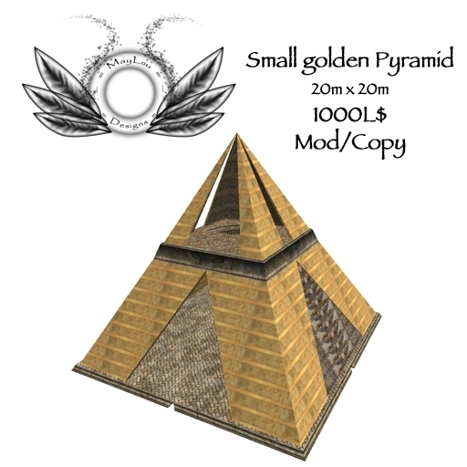 MayLou Designs - Small golden pyramid