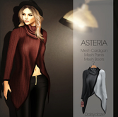 *Asteria Creations - Daisydaze Mesh Cardigan - Black/White