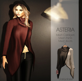 Asteria Creations - Daisydaze Mesh Cardigan - Brown/Beige