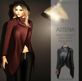 *Asteria Creations - Daisydaze Mesh Cardigan - Black