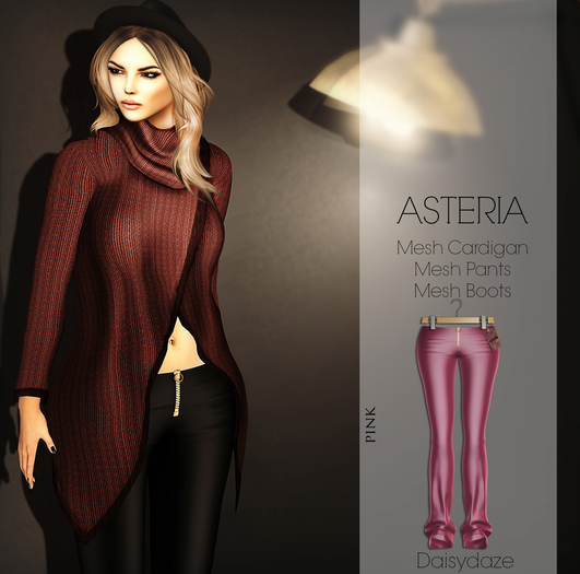 *Asteria Creations - Daisydaze Mesh Sweatpants - Pink